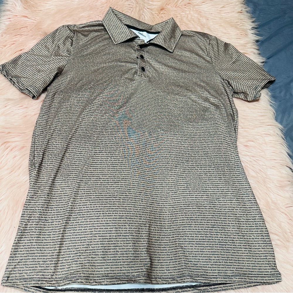 Polo Shirt with writing